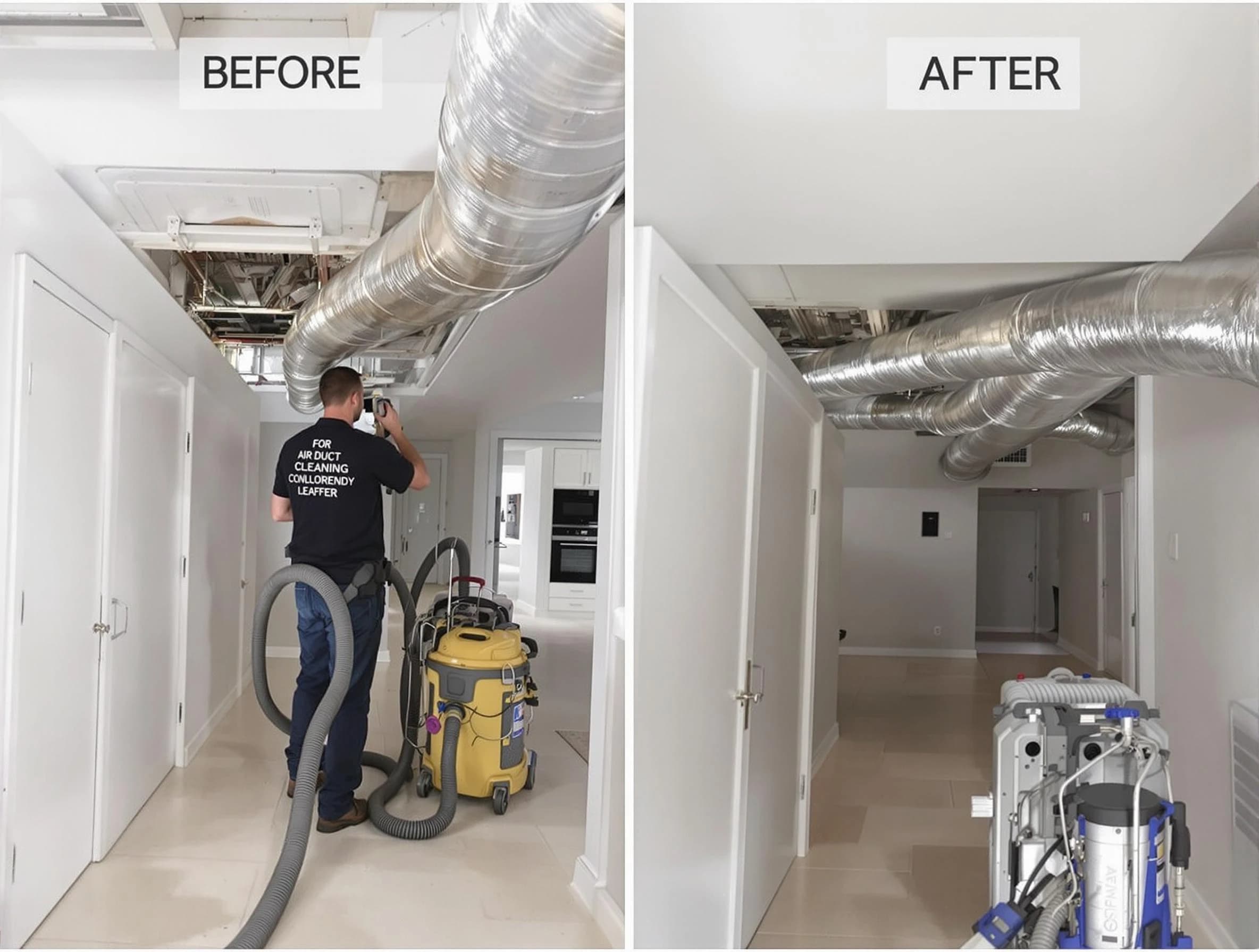 Ontario Air Duct Cleaning professional performing thorough air duct cleaning in Ontario