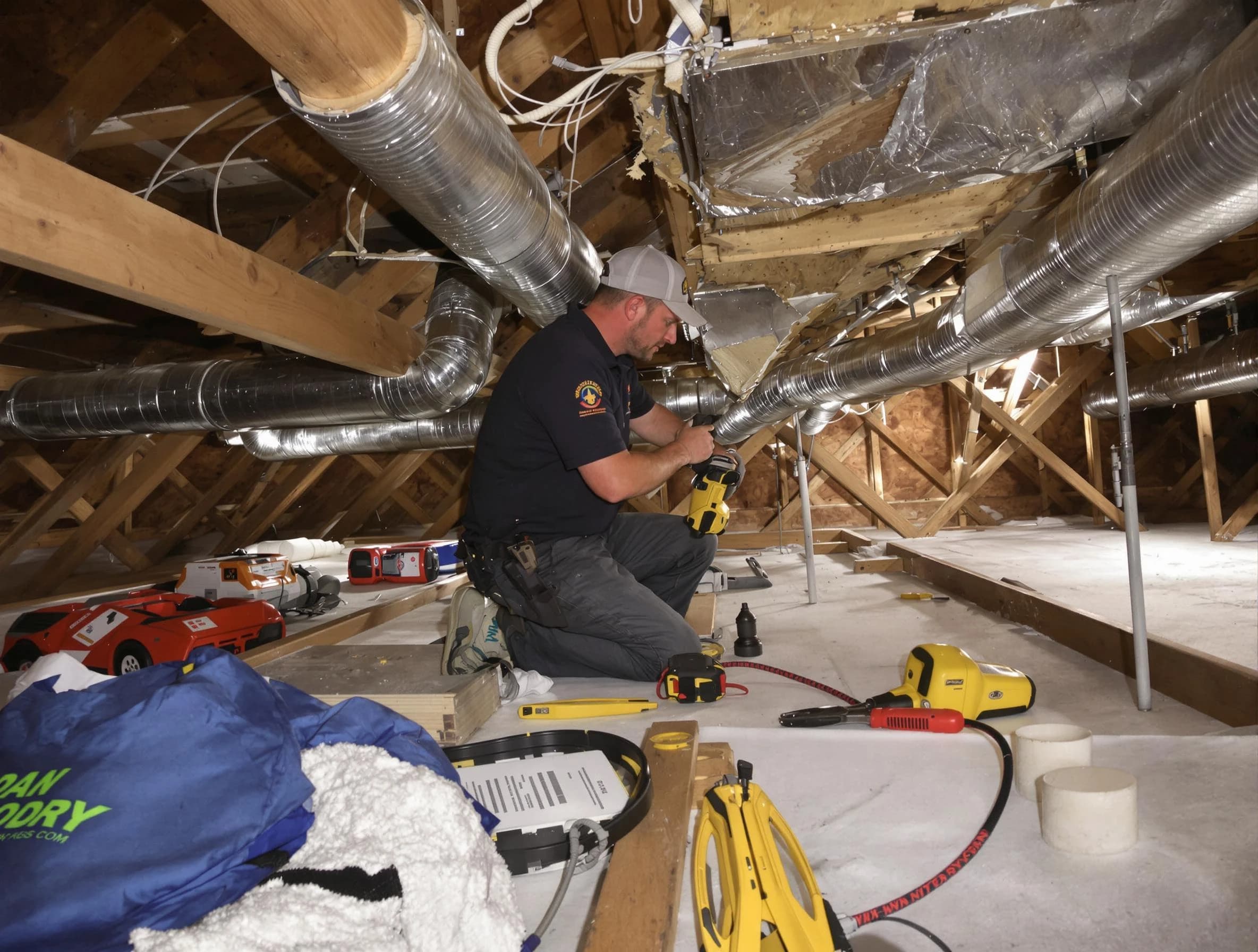 Professional air duct repair by Ontario Air Duct Cleaning in Ontario